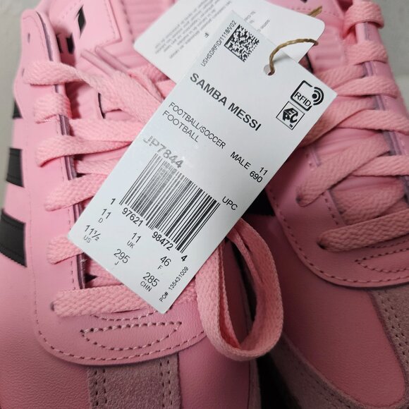 New Adidas samba Messi size 11.5.mens sneaker pink black - Picture 16 of 16